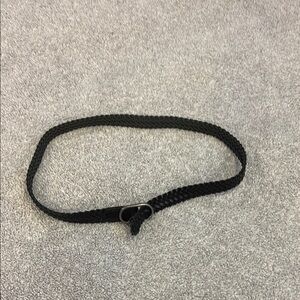Black Braided Women's Belt